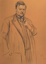 Portrait of the Composer Alekandr Konstantinovich Glazunov, 1906
